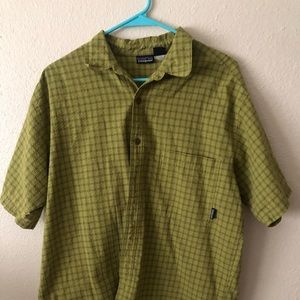 Patagonia Short Sleeve Green Button Down